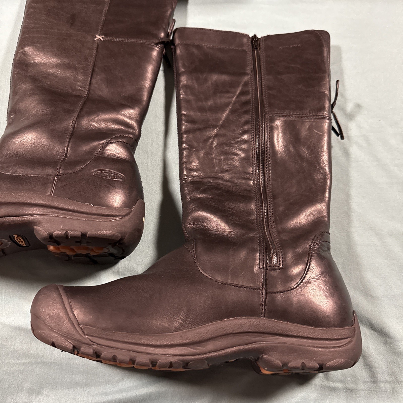 Keen Dry Stivali Alti Al Ginocchio Impermeabili con Cerniera Nero Donna Taglia 9 5 M