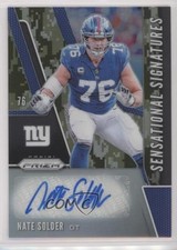 2019 Panini Prizm Sensational Signatures Camo 19/25 Nate Solder Auto 1j8c
