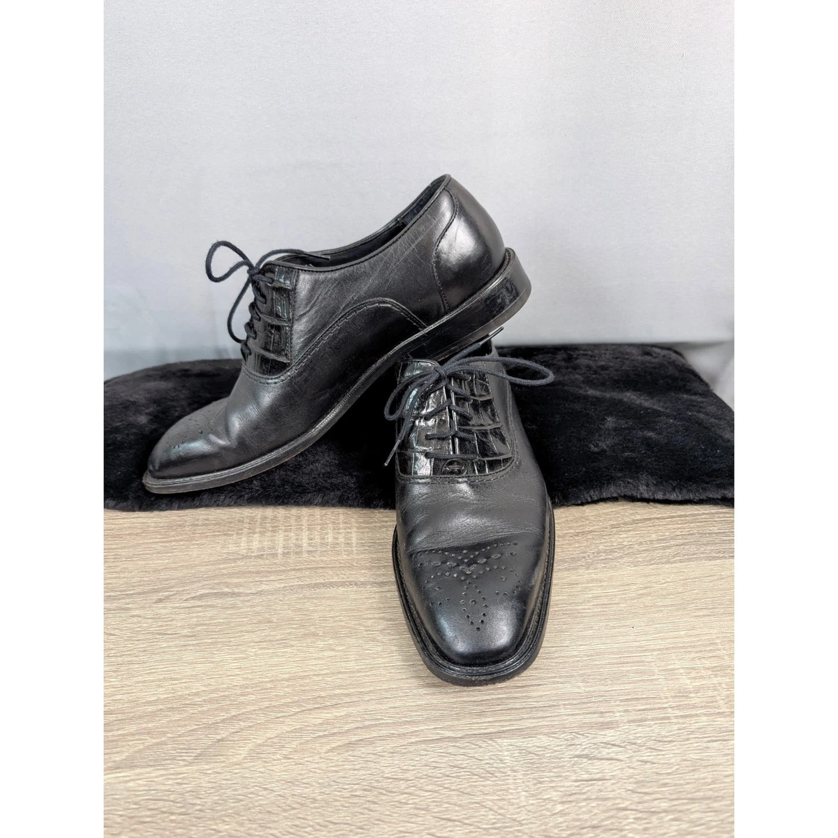 BELVEDERE STUDIO Mens Leather Newcastle Loafer Made in Brazil Size 13 Black Nero - Black – Belvedere Shoes main image 2