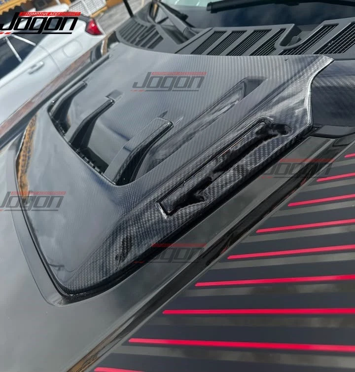 Raptor Real Carbon Engine Hood Cover Scoop Intake For Ford F150 Raptor 2021-2025 - Picture 3 of 14