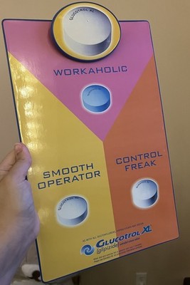 Glucotrol XL (glipizide)  Clipboard Vintage Pharma Rep Merch 2002 Pfizer