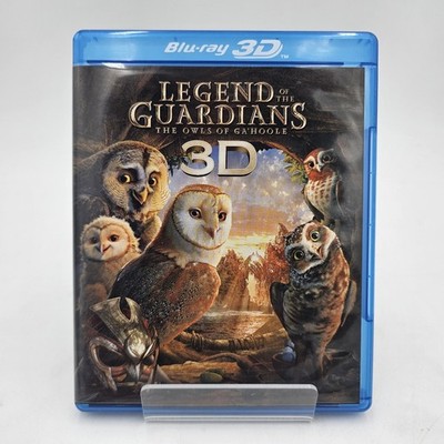 Legend of the Guardians Blu-ray 3D | Dir. Zack Snyder DVD Combo Pack Anim VG+