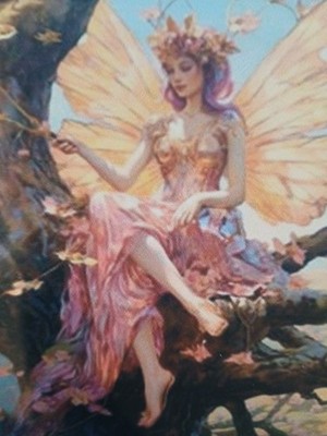 Stamped Cross Stitch Beautiful Fairy In Tree11ct 49x59cm 44 Colors Toolkit  Bag