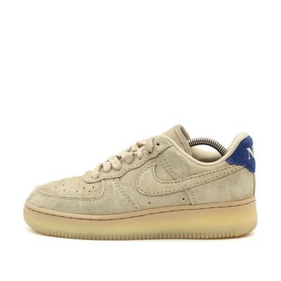 Nike Damen Air Force 1 Low Sneaker Beige Wildleder Low-Top Air-ämpfung EU 39