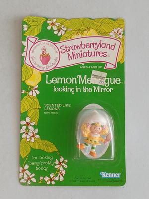 Strawberryland Miniatures LEMON MERINGUE IN MIRROR Scented Figure