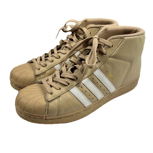 2017 Adidas Pro Model Khaki Sneakers High Top Shoes Size 9