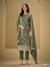 BOLLYWOOD SALWAR KAMEEZ PAKISTANI INDIAN WEDDING PARTY WEAR DRESS SUIT SHARARA3