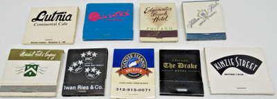 Chicago Illinois Matchbook LOT of Nine (9) ''All Are Missing Some Matches''
