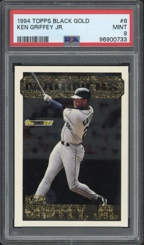 1994 Topps Black Gold Ken Griffey Jr. #8 PSA 9 Mint HOF Seattle Mariners