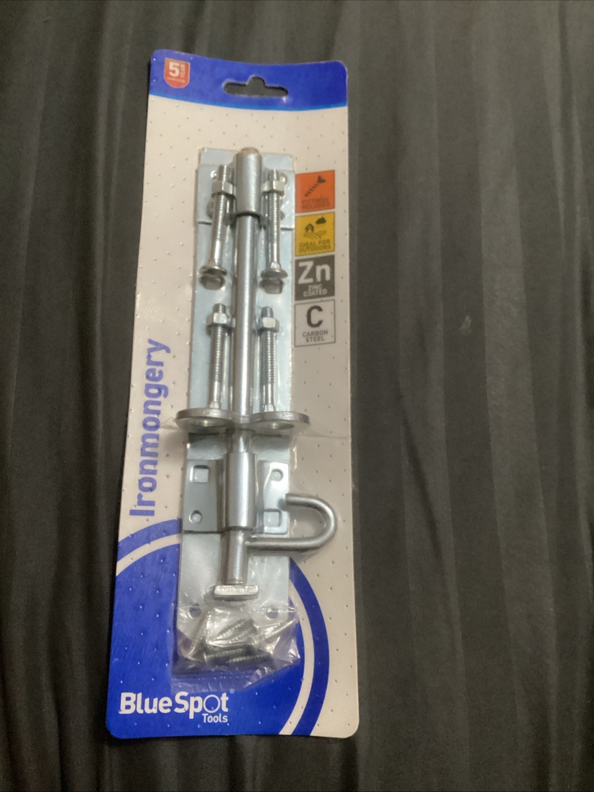 Bluespot 200 Mm Brenton Padlock Bolt Zinc Plated