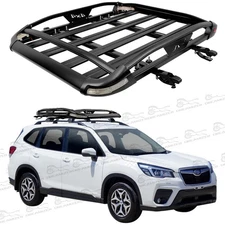 55" Roof Rack Cargo Carrier Basket Rooftop Baskets Storage For Subaru Forester