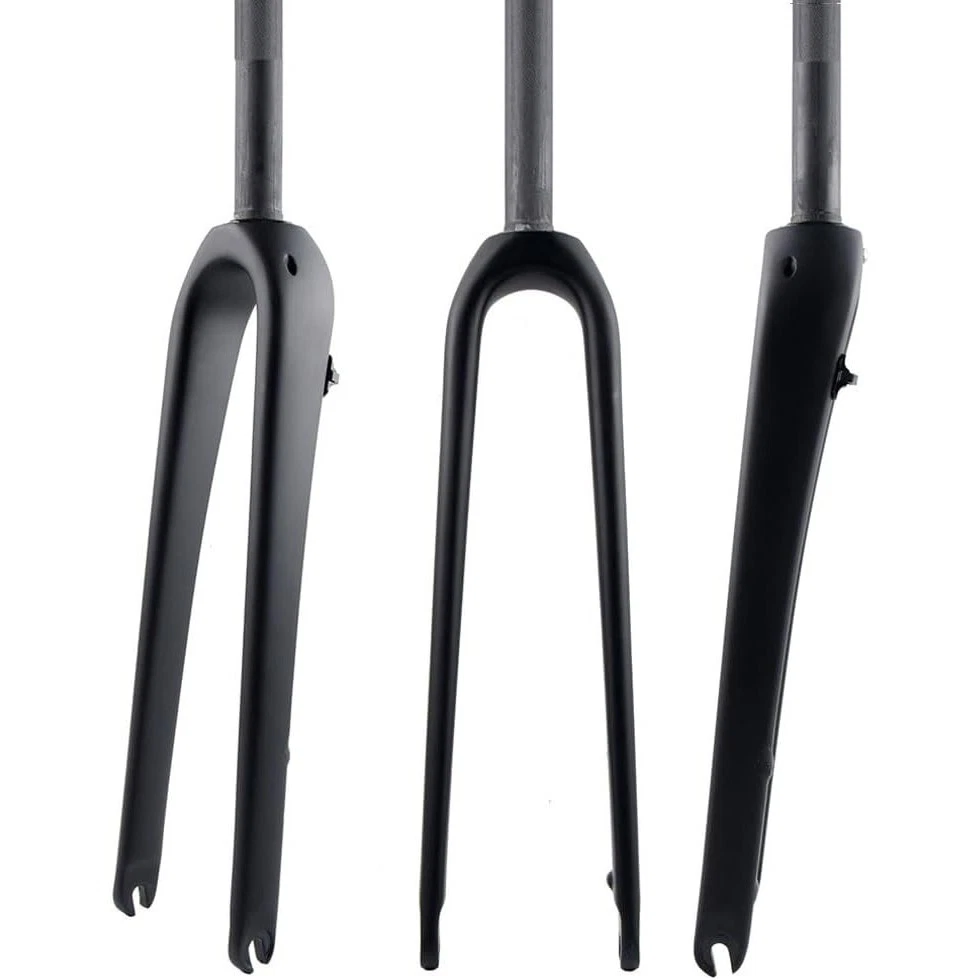Carbon 1 1/8 in-Threadless Black Bicycle Forks for sale | eBay