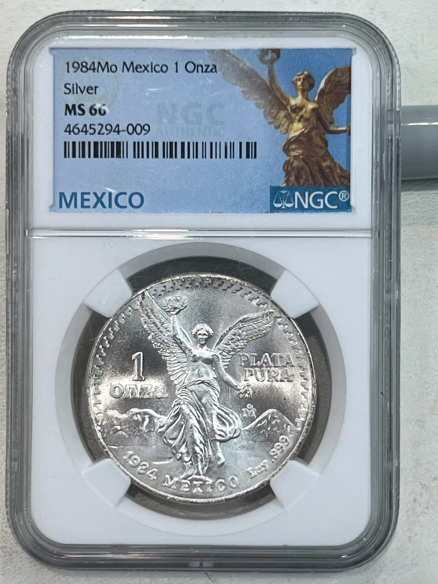 1984年 メキシコ 1オンス銀貨 NGC MS66 Silver MS 66 Graded 1984 Mexican Coins for sale | eBay