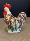 Vintage McCoy Rooster Planter, Beautiful Multi Color  Glaze