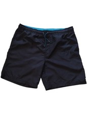 OP Ocean Pacific Swim Shorts Men Size L Black Surf Pockets Trunks Swimwear Beach