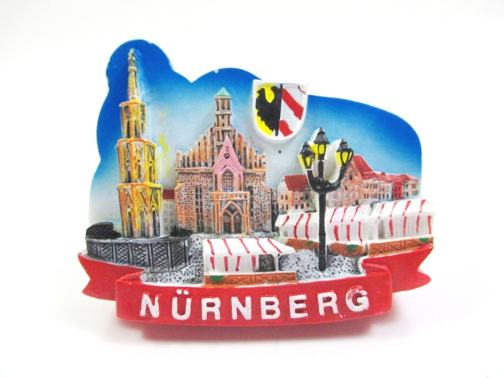 Nuremberg magnet poly 7 cm souvenir Germany Franconia