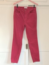 Loft Red Corduroy Pants Curvy High Waist Skinny 28/6