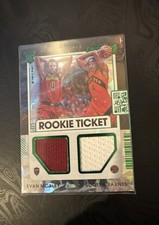 2021-22 Panini Contenders - Rookie Ticket Dual Swatches Scottie Barnes, Evan...