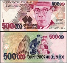 Brazil 500000 Cruzeiros, 1993 ND, P-236a, UNC