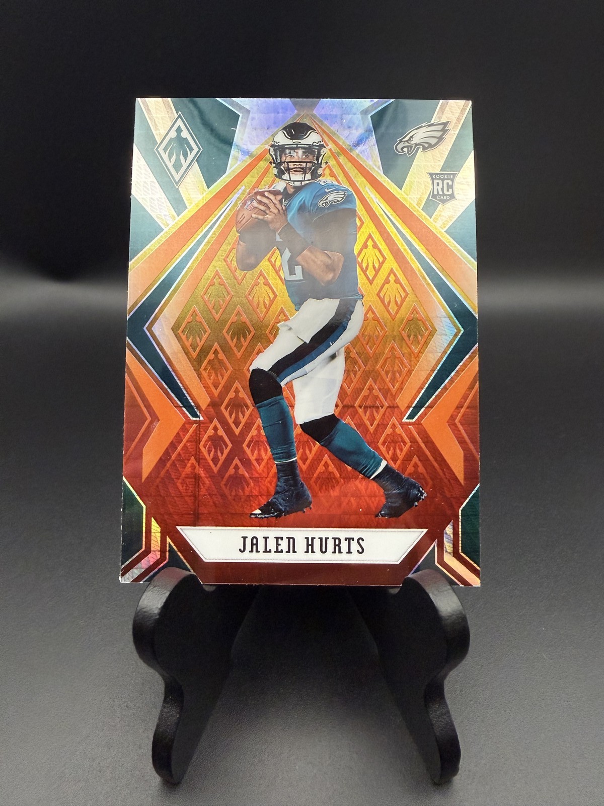2020 Panini Phoenix - Rookies Jalen Hurts #114 Fire Burst Philadelphia Eagles