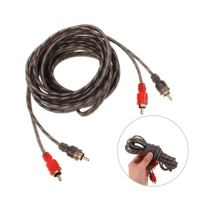 RCA Audio Cable Twisted Pair with Noise Reduction Interconnect Amp Wire