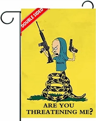 Double Sided Are You Threatening Me Flag 12x18 Inch,220D Nylon Sturdy Double ...