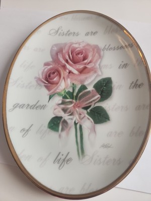 Bradford Exchange  My Sister My Friend  Plate  Sisters Forever Collin Bogle 1998