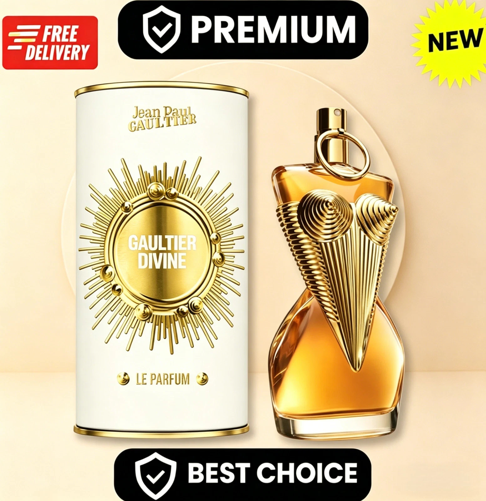 Jean Paul Gaultier Divine Le For Women Eau de Parfum 100ml/3.4oz Spray New Box