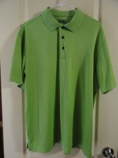 MEN'S BEN HOGAN PERFORMANCE GOLF SHIRT / POLO GREEN LARGE TUB5 