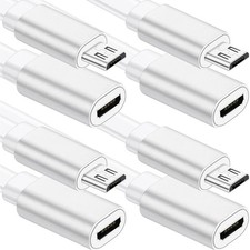 Sumind 4 Pcs Micro USB Extension Cable 10 ft/ 3 Meters, Power White