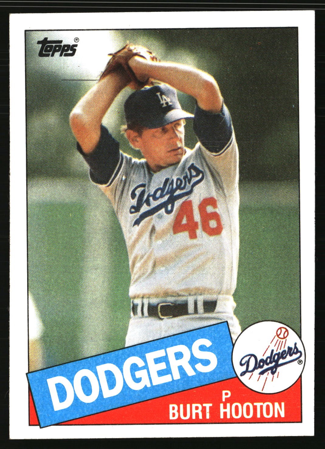 1985 Topps #201 Burt Hooton Los Angeles Dodgers Free Shipping *L13*