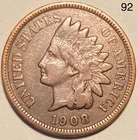 1908 Indian Head Penny Cent