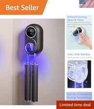 Toothbrush Cleaner  Toothbrush Holder, Cleaning and Air Drying, LED Smart Sc...
