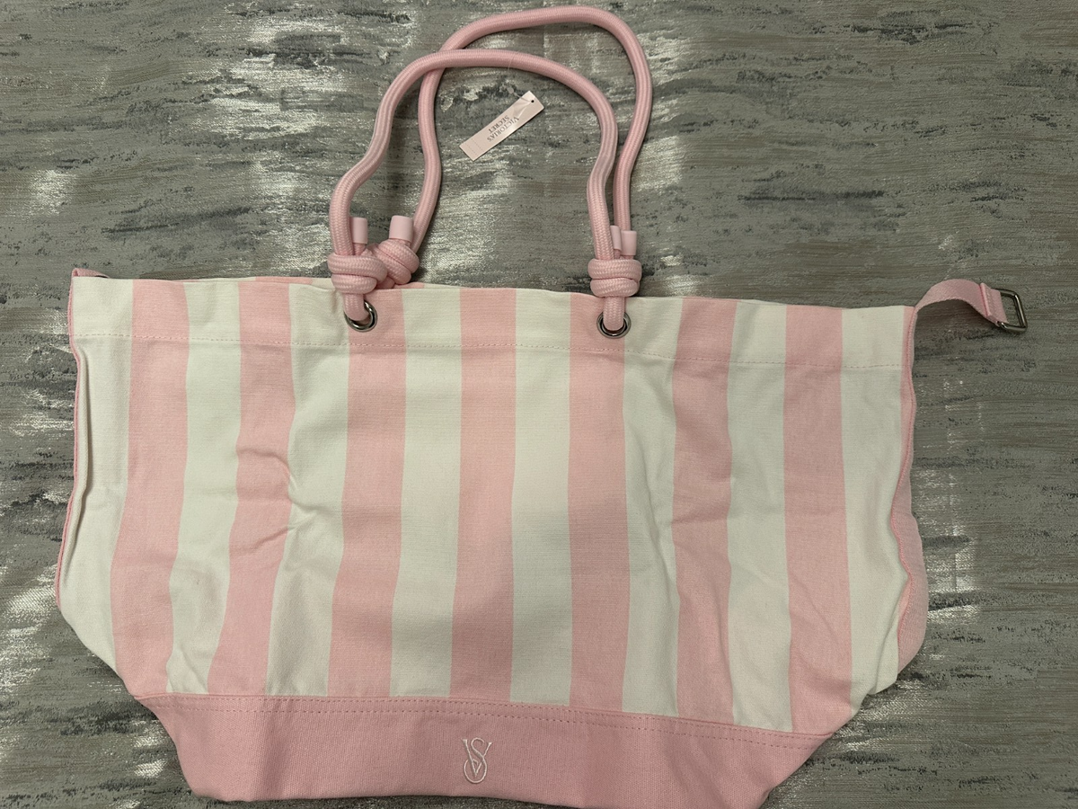 New with tag Victoria's Secret Heritage Stripe Rope Handle Tote