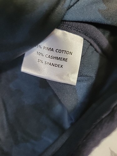 Peter Millar Shirt Jacket 2XL Pima Cotton Cashmere Shacket Navy Quilted Lined - Picture 3 of 5