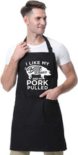 Funny Cooking Aprons for Men, Mens Grilling BBQ Aprons with Pockets