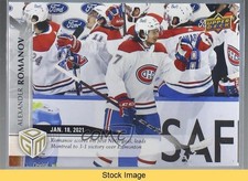 2020-21 Upper Deck Game Dated Moments January /499 Alexander Romanov #4 READ 7ql