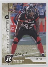 2018 Upper Deck CFL Gold 11/50 Jonathan Newsome #123 i9i