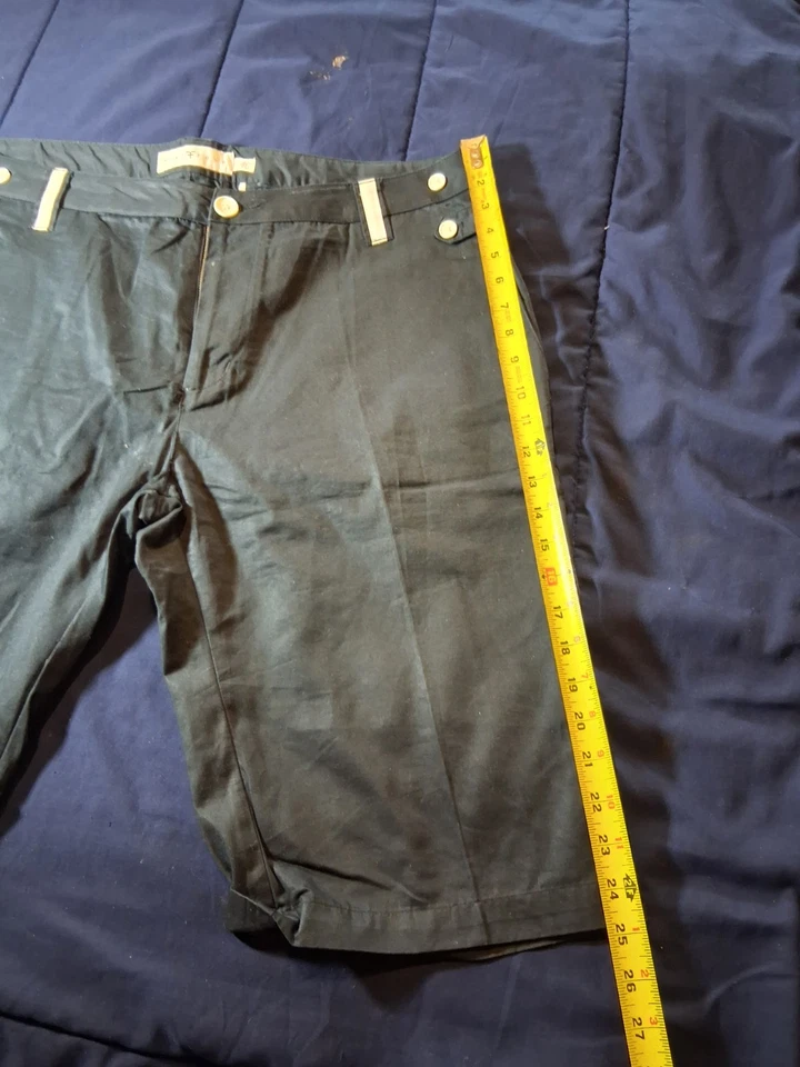 Pantalones Cortos Chinos Five Four Para Hombres 40 Calce Moderno Negros Elastizados Senderismo Caminar Deporte Foto 2 de 4