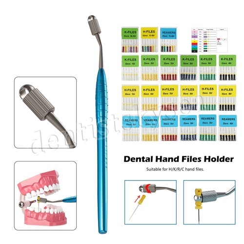 10 Confezioni File Dentali K/H/R Uso Manuale 25mm Porta File/File - Foto 4 di 151