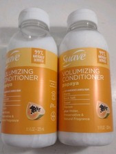2 x Suave Naturally Derived Papaya Volumizing Hair Conditioner 11 oz Bottle