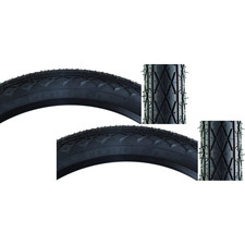 Pack Of 2 Sunlite Revos 26x2.5 Clincher Wire Tpi 65 Blackblack Reflective