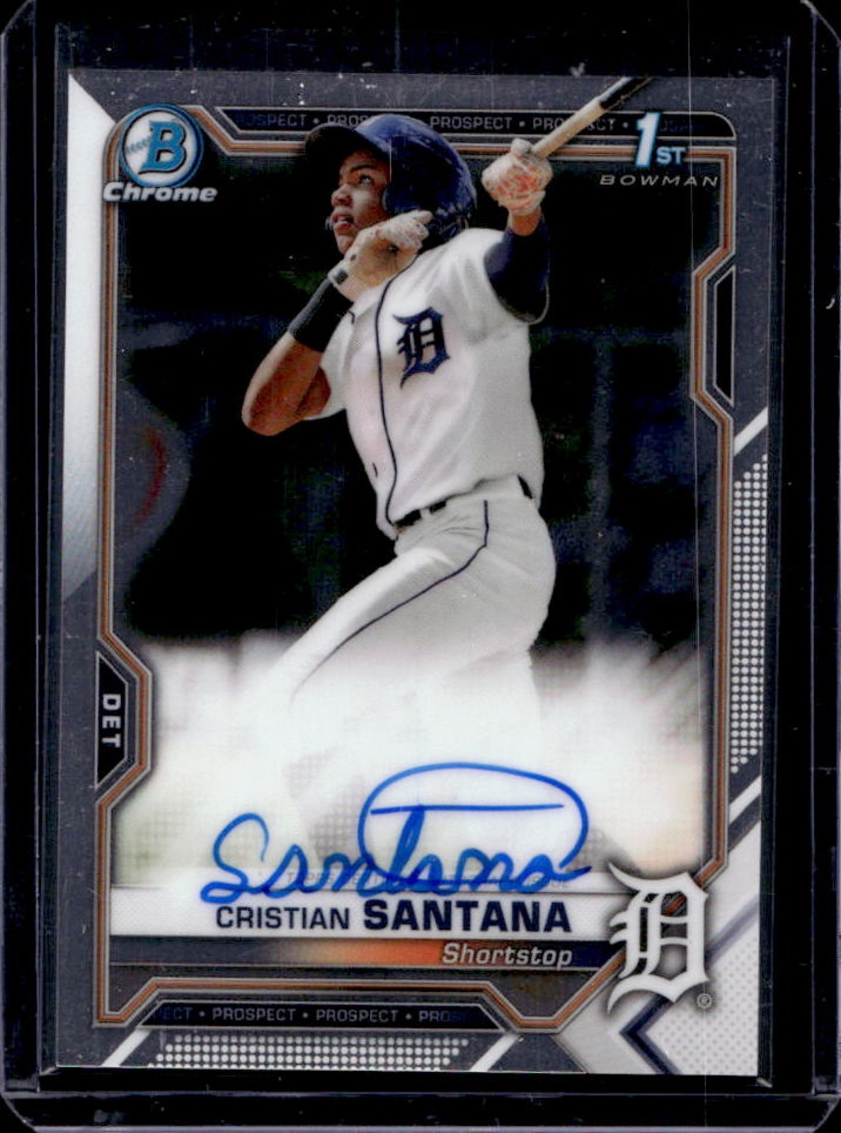 2021 Bowman Chrome Cristian Santana Auto 1st #CPA-CS Tigers