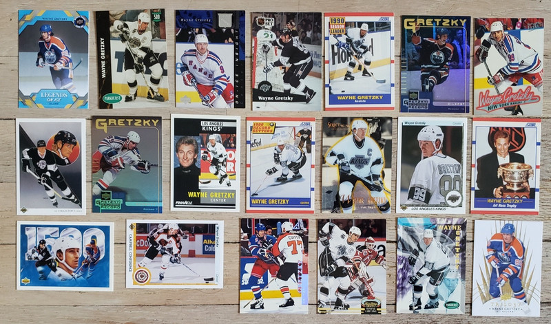 Wayne Gretzky 29 Different Hockey Card Lot-Hall of Famer-Oilers Kings Rangers