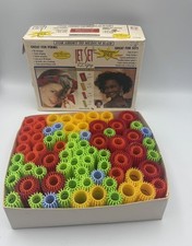 Vtg Olivia Garden Jet Set EZ Grip Curlers 48 Pc Self Grip Perm Rollers Belgium