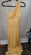 B Darlin yellow sparkly Sleeveless Dress  Size 3 ask for measurements. 