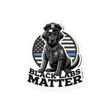 Black Labs Matter Sticker