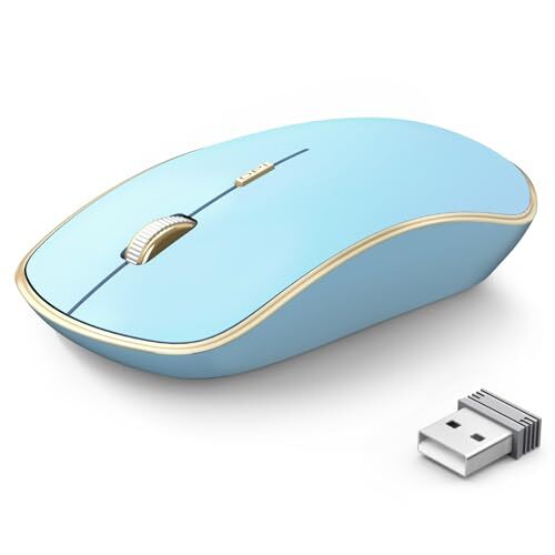 JOYACCESS J Wireless Mouse for Laptop Portable 5 Adjustable DPI Ergonomic Design