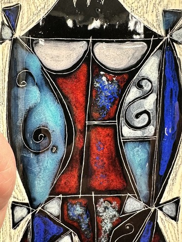 Ceramic Art Tray By Federigo Fabbrini Italy MCM Trinket Dish - Picture 16 of 18