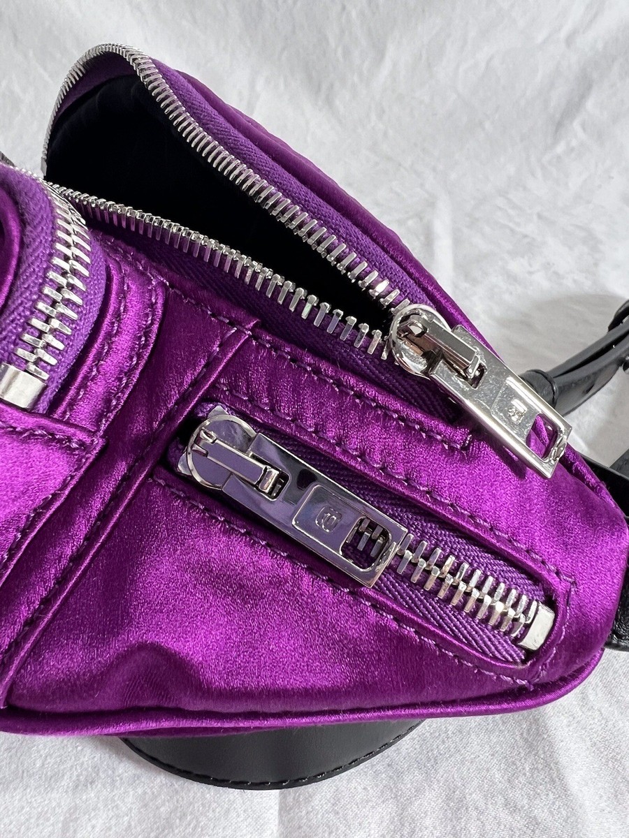 ALEXANDER WANG Purple Satin and Leather Women's Crossbody Bag | eBay